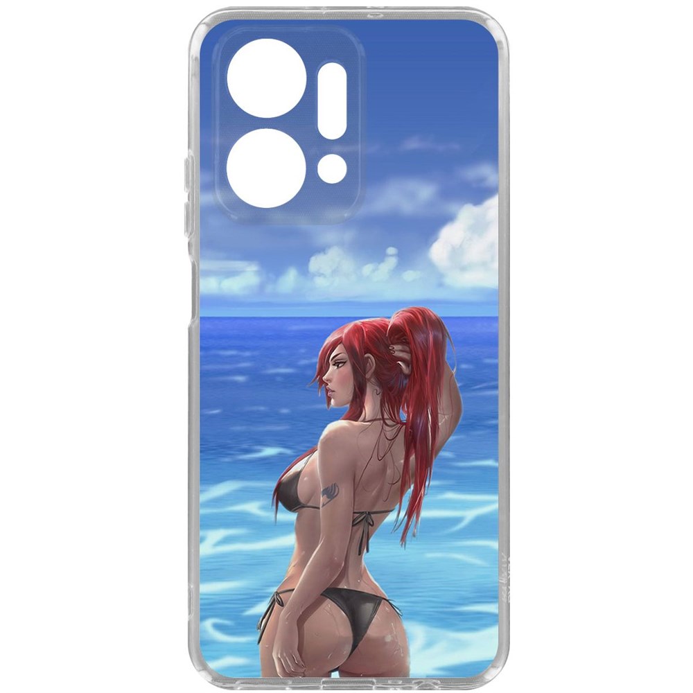 

Чехол-накладка Krutoff Clear Case Купальник женский для Honor X7a, Прозрачный