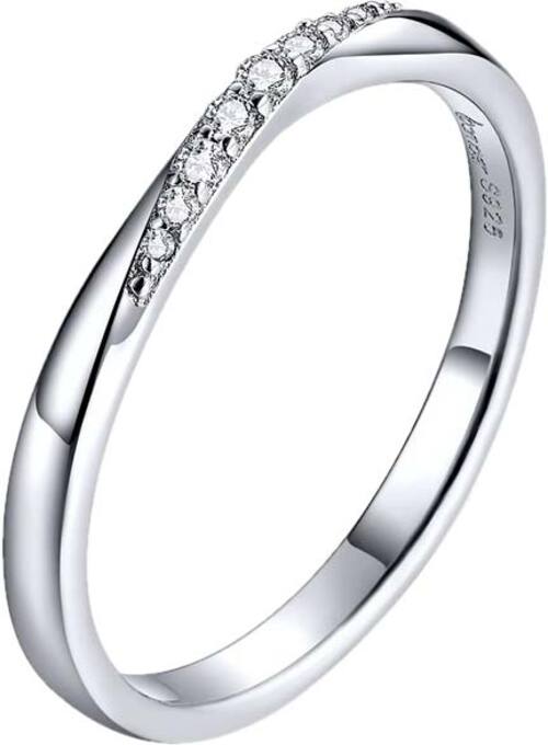 

Кольцо из серебра р. 17 bamoer BSR095_17, фианит, BSR095_17