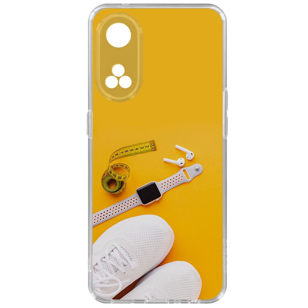 

Чехол-накладка Krutoff Clear Case Кроссовки женские Фитнес для Oppo Reno8T, Прозрачный