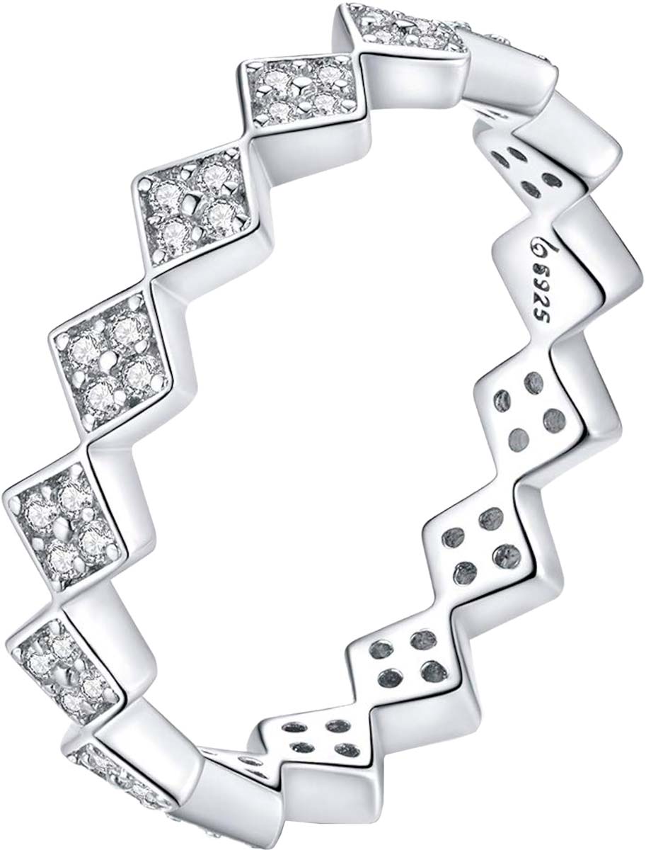 

Кольцо из серебра р. 17 bamoer BSR110_17, фианит, BSR110_17