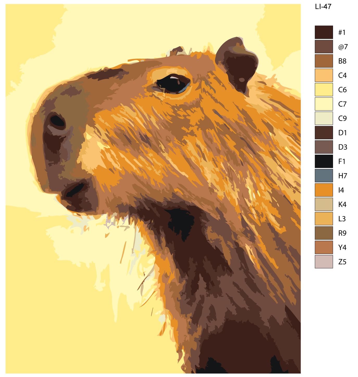 

Картина по номерам,Живопись по номерам, LI-47, 40 x 50