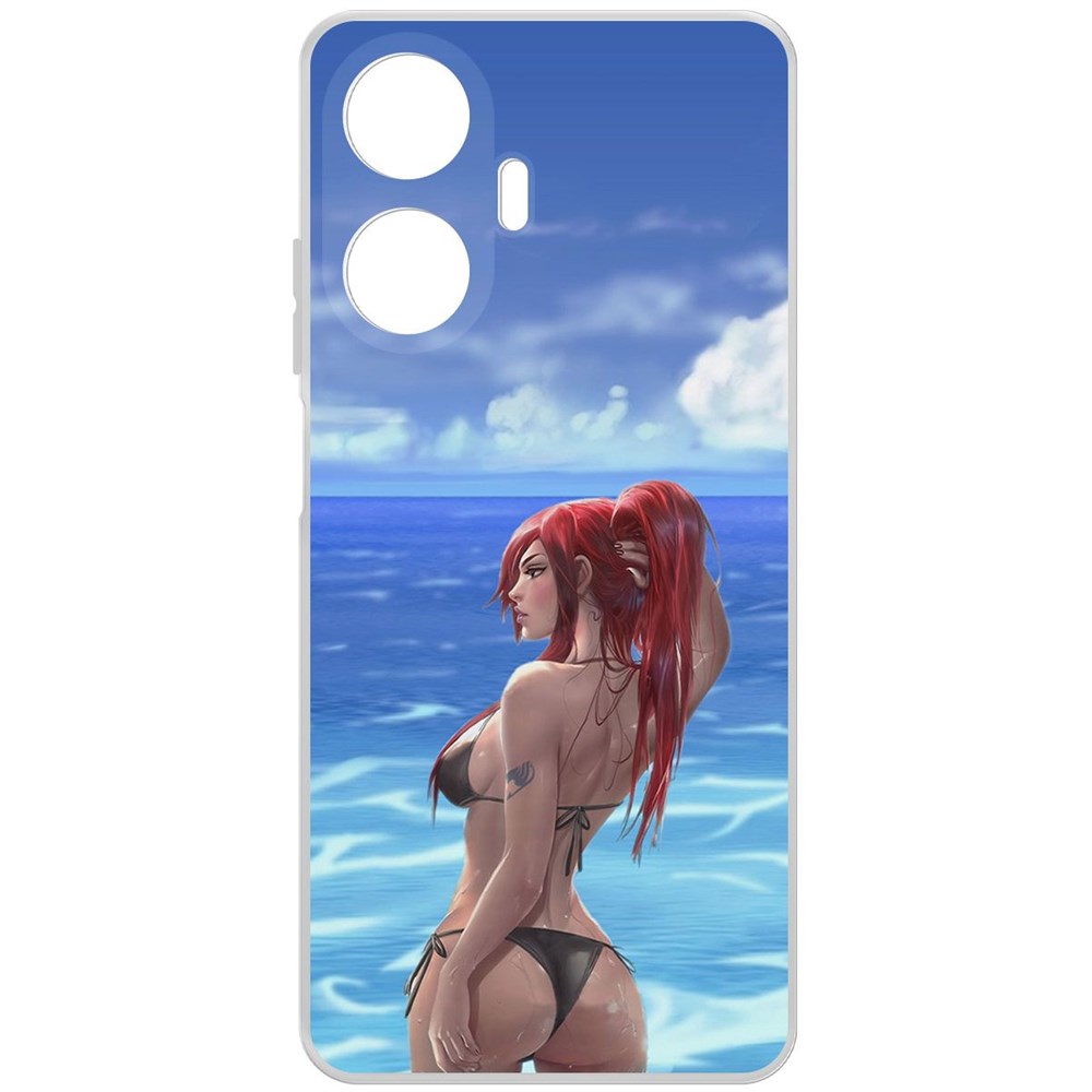 

Чехол-накладка Krutoff Clear Case Купальник женский для Realme C55, Прозрачный