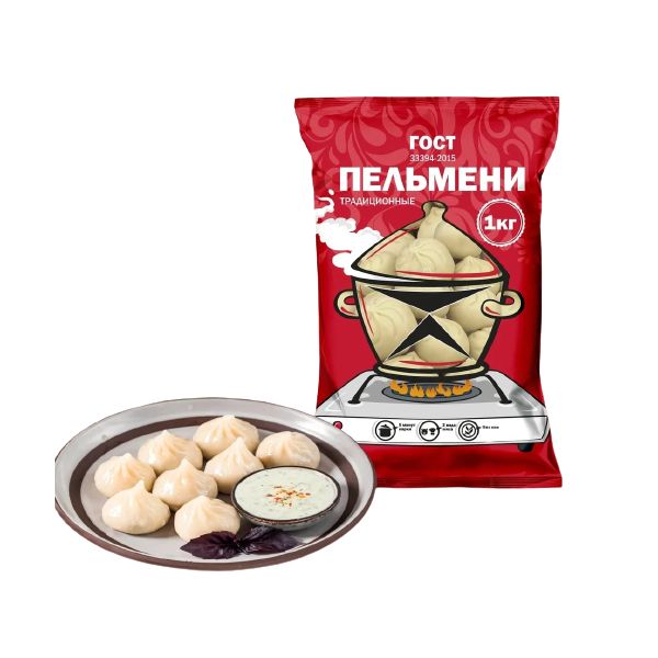 

Пельмени Межениновские продукты Традиционные 1 кг