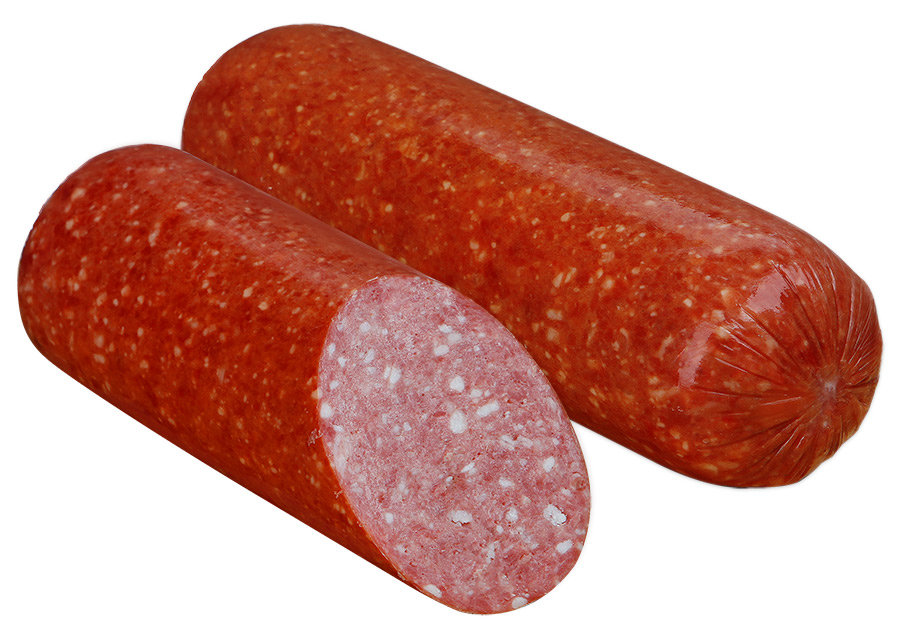 

Колбаса Черемховский продукт Сервелат варено-копченая +-1 кг