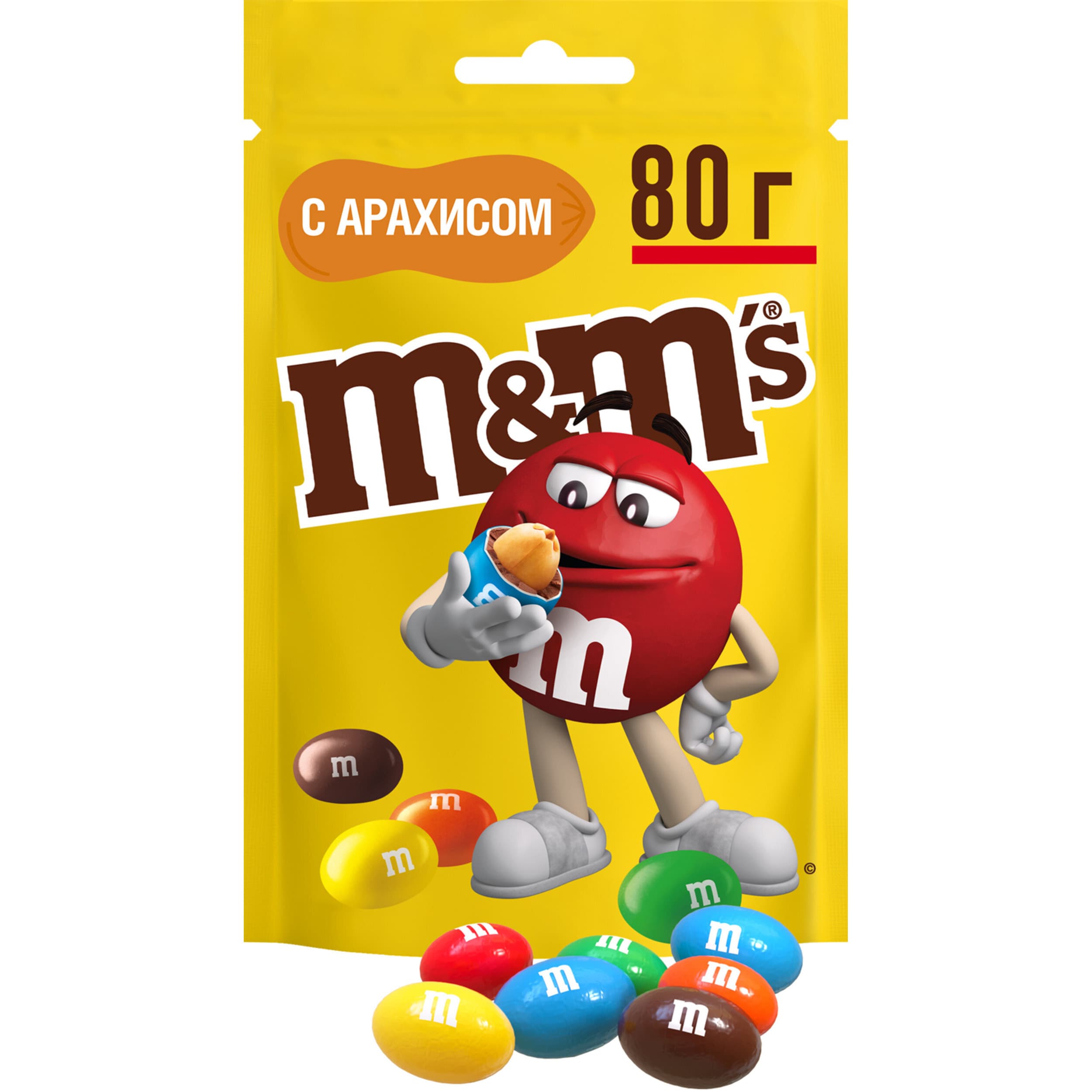 Драже M&M's с арахисом 80 г