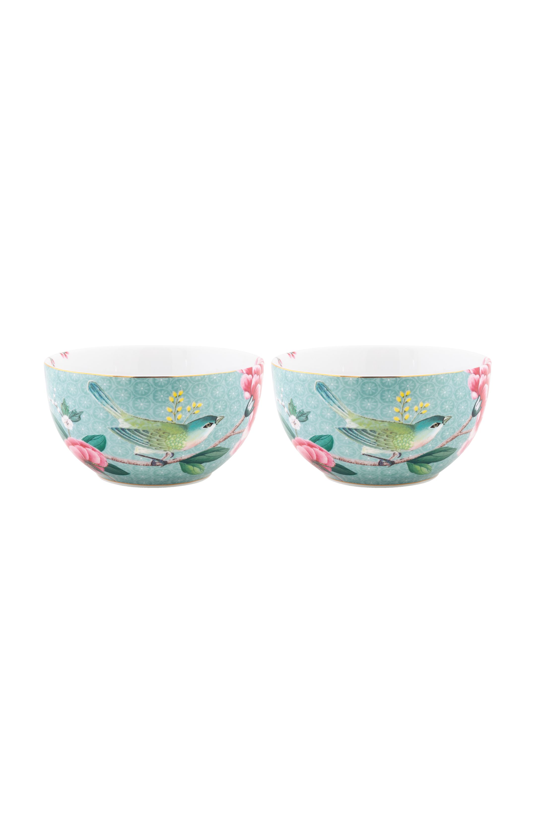 фото Набор из 2 пиал pip studio blushing birds, д. 12 см ww.51.003.114