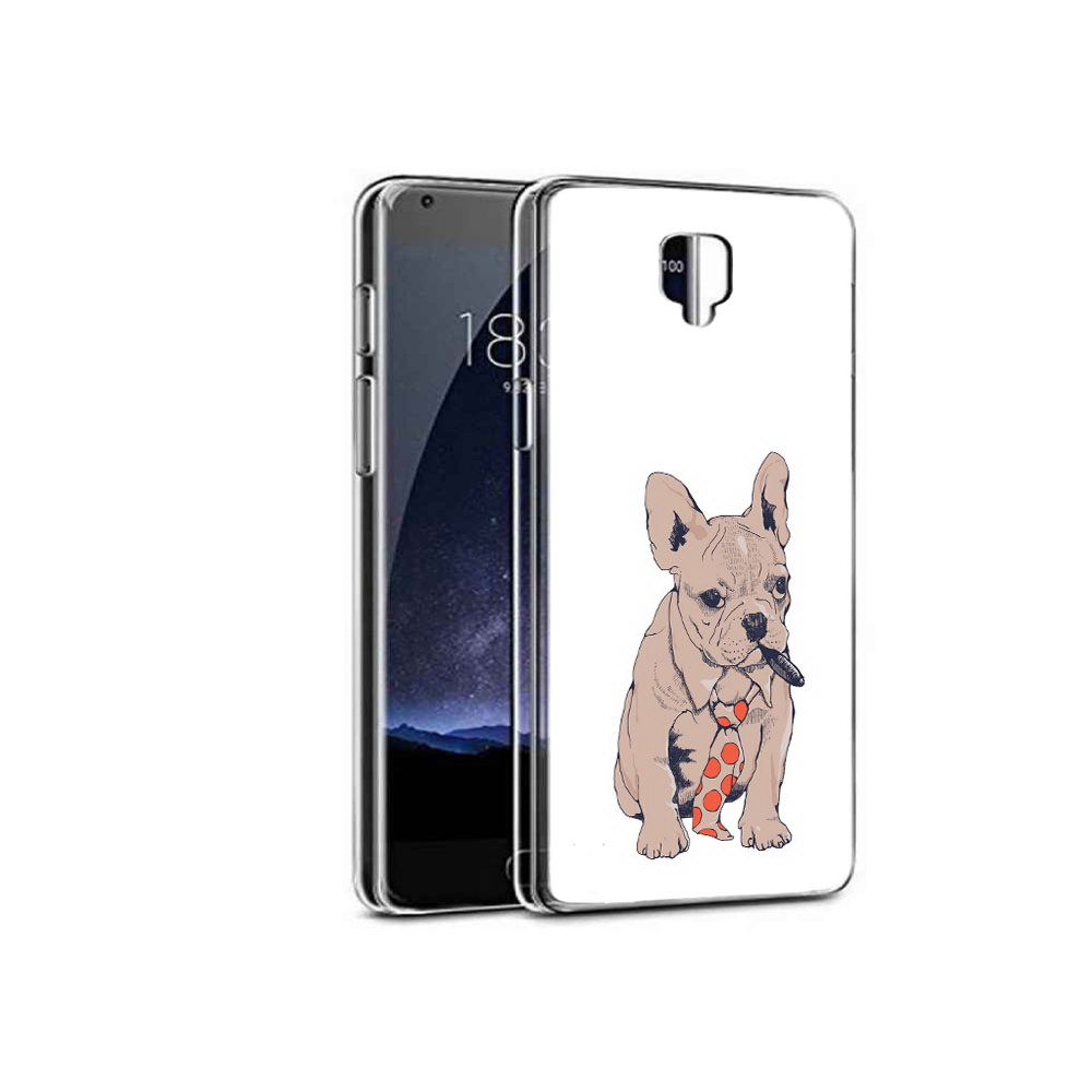

Чехол MyPads Tocco для OnePlus 3 бульдог с сигарой (PT47261.124.250), Прозрачный, Tocco