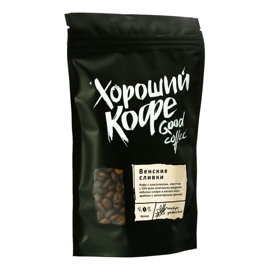 

Кофе Good coffee Венские сливки в зернах 150 г
