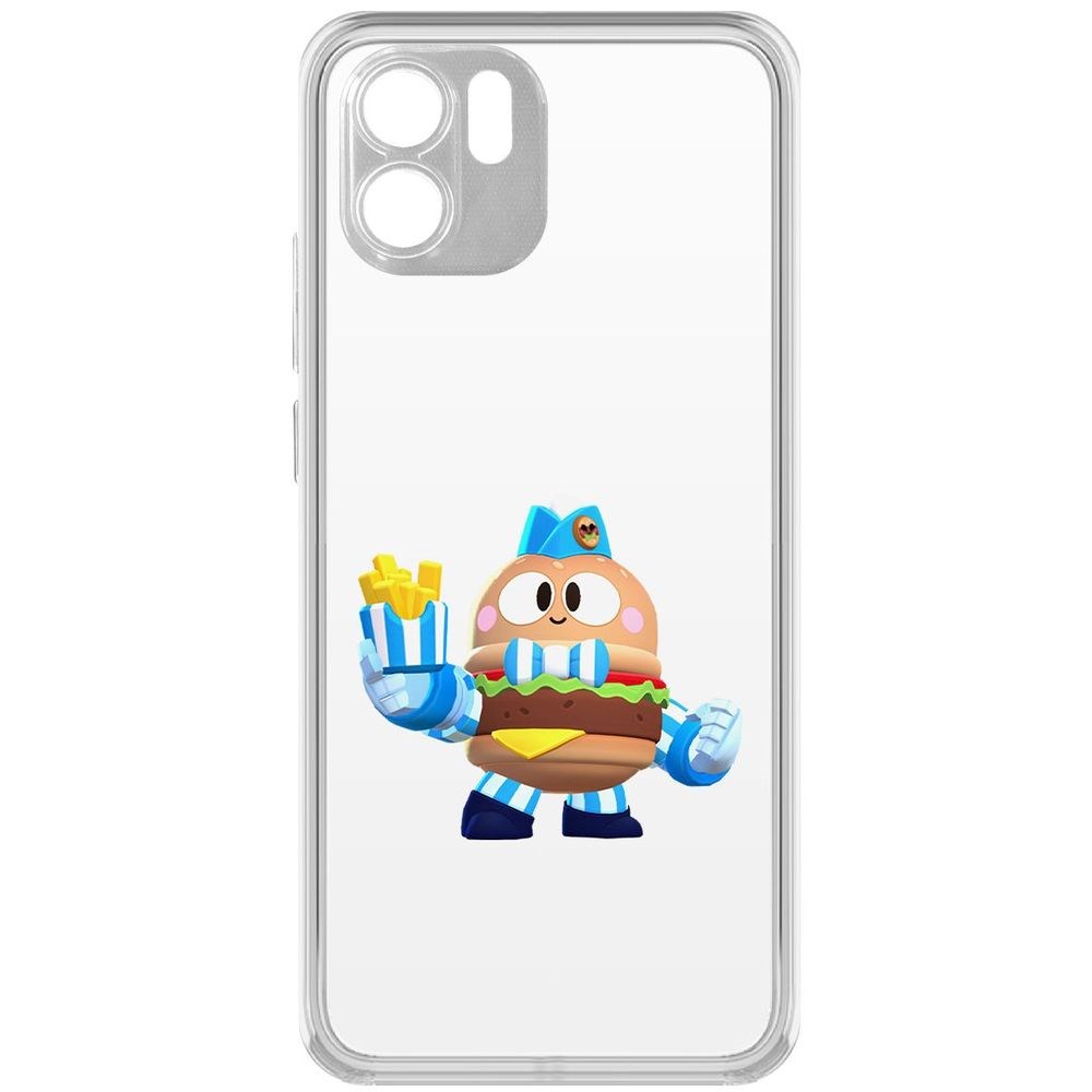 

Чехол-накладка Brawl Stars-Бургер Лу для Xiaomi Redmi A1