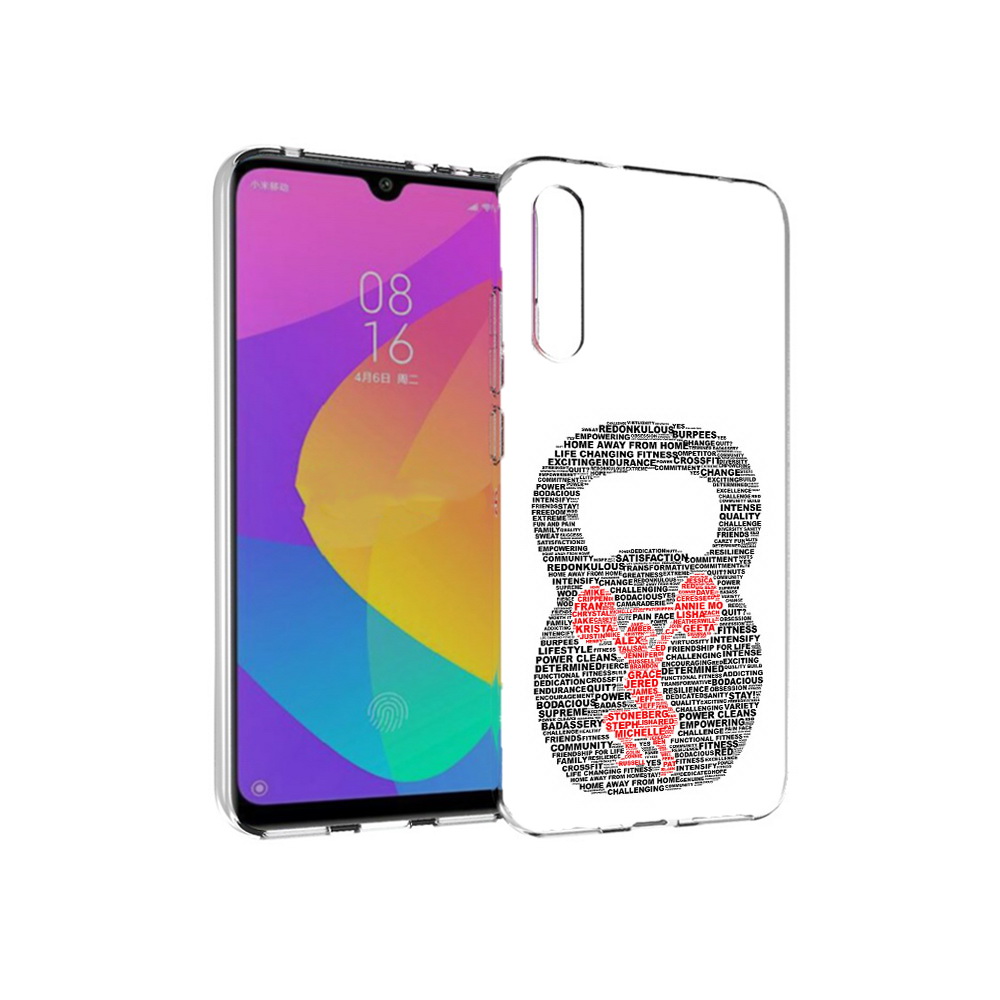 

Чехол MyPads Tocco для Xiaomi Mi CC9e бодибилдинг гиря из слов (PT134188.271.232), Прозрачный, Tocco
