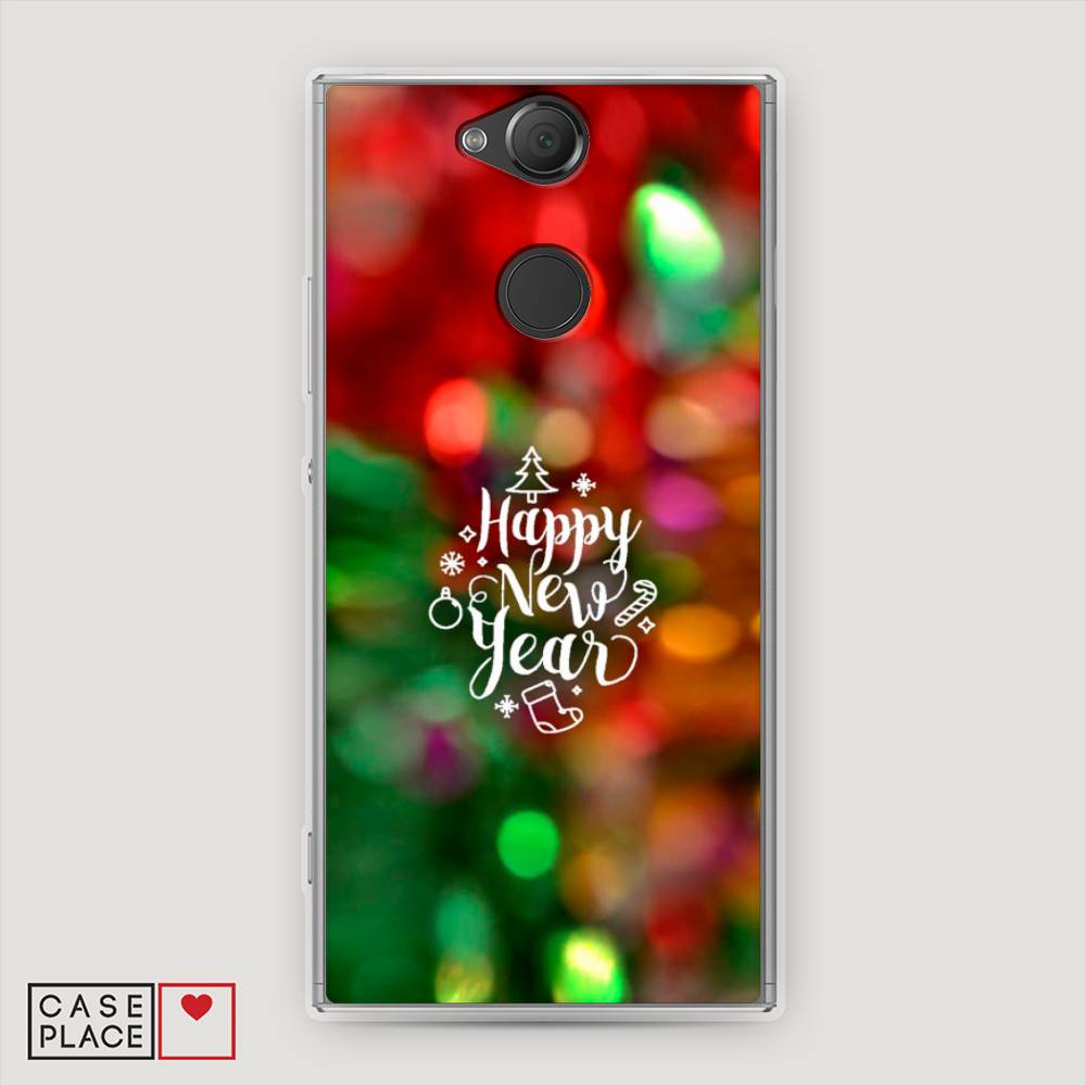 

Чехол на Sony Xperia XA2 "Новый Год на елке", Зеленый;красный;желтый, 53150-5