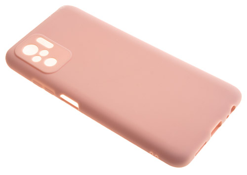 фото Силиконовый чехол tpu case матовый для xiaomi redmi note 10 4g пыльно-розовый pc