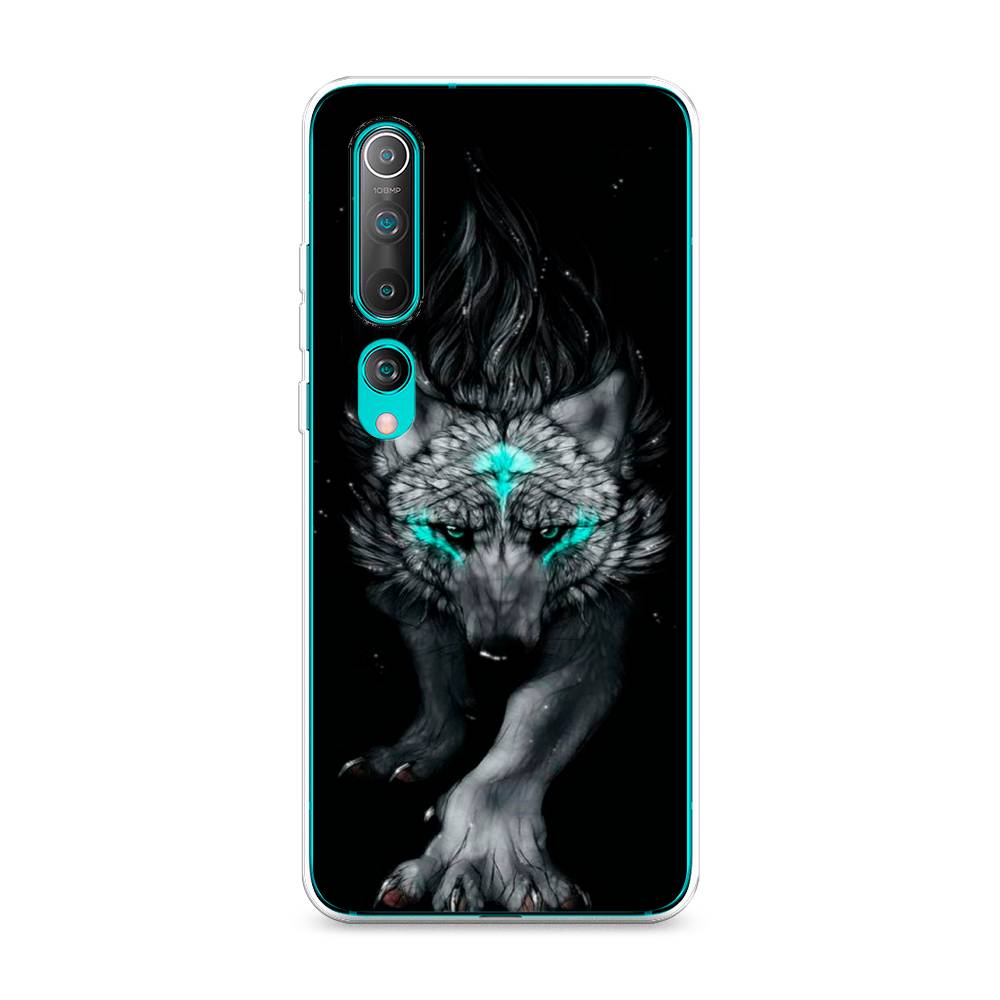 

Чехол Awog на Xiaomi Mi 10 "Волшебный волк", Разноцветный, 37550-2