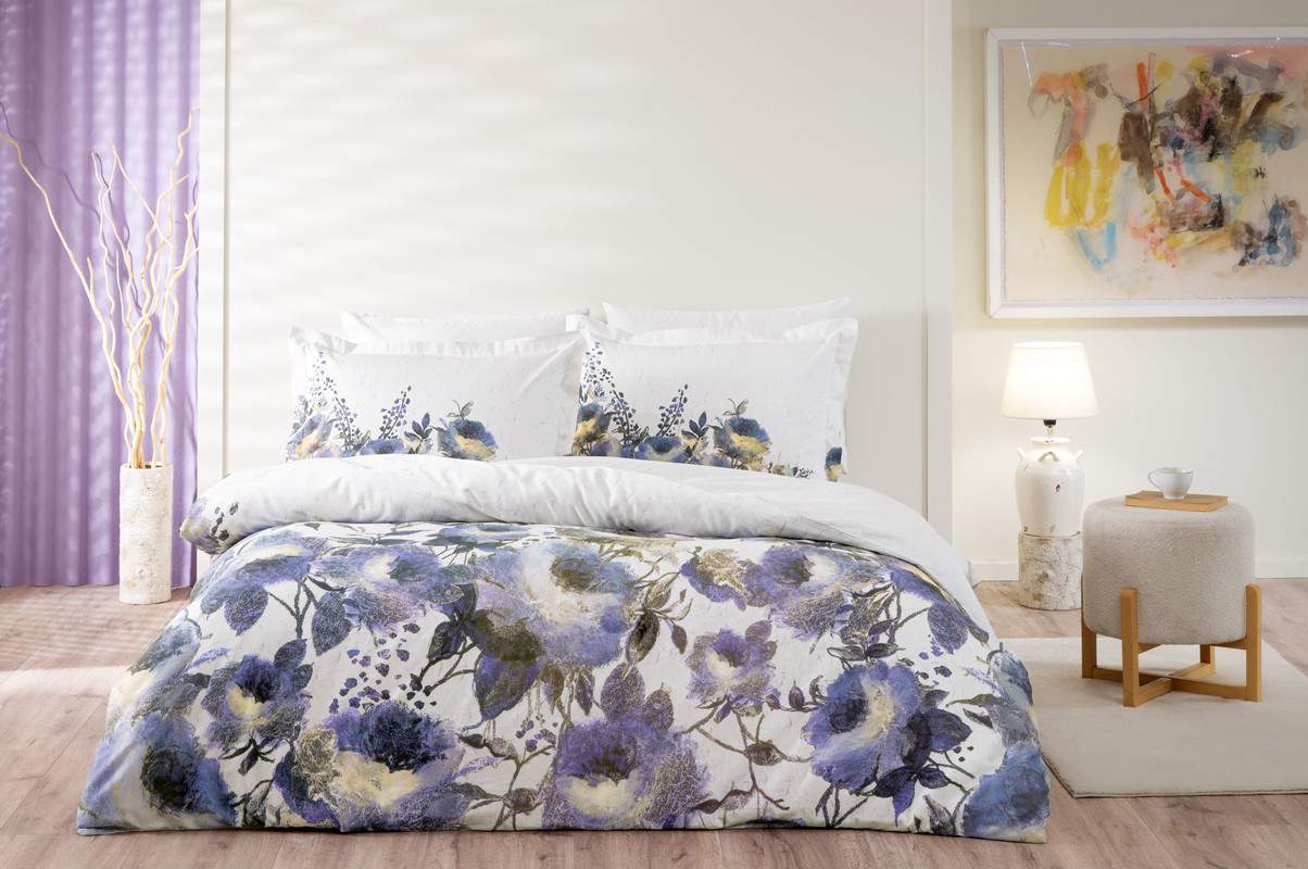 

Постельное белье TAC digital сатин Lafolia пурпурный евро.