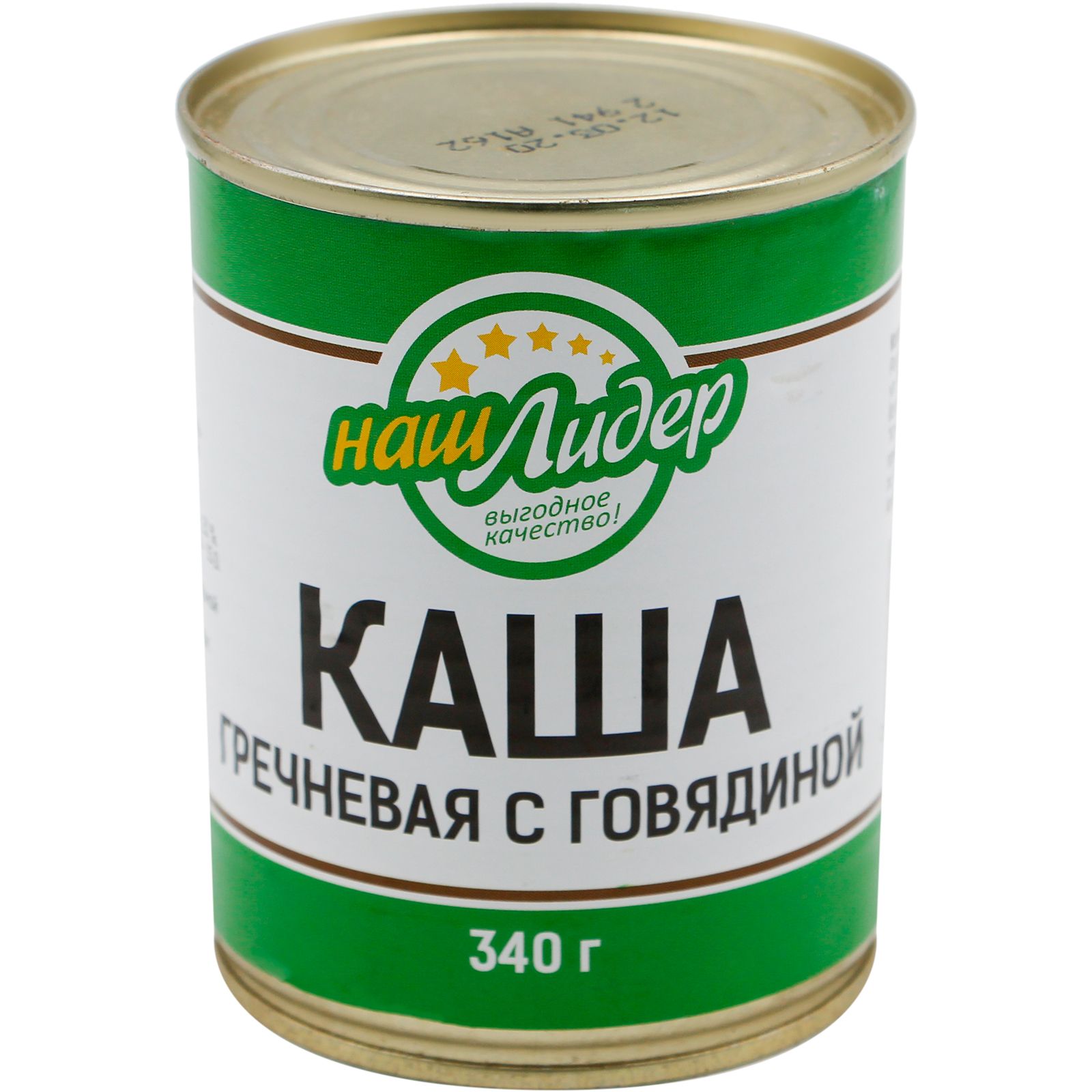 

Каша гречневая Наш лидер Богатырская с говядиной 340 г