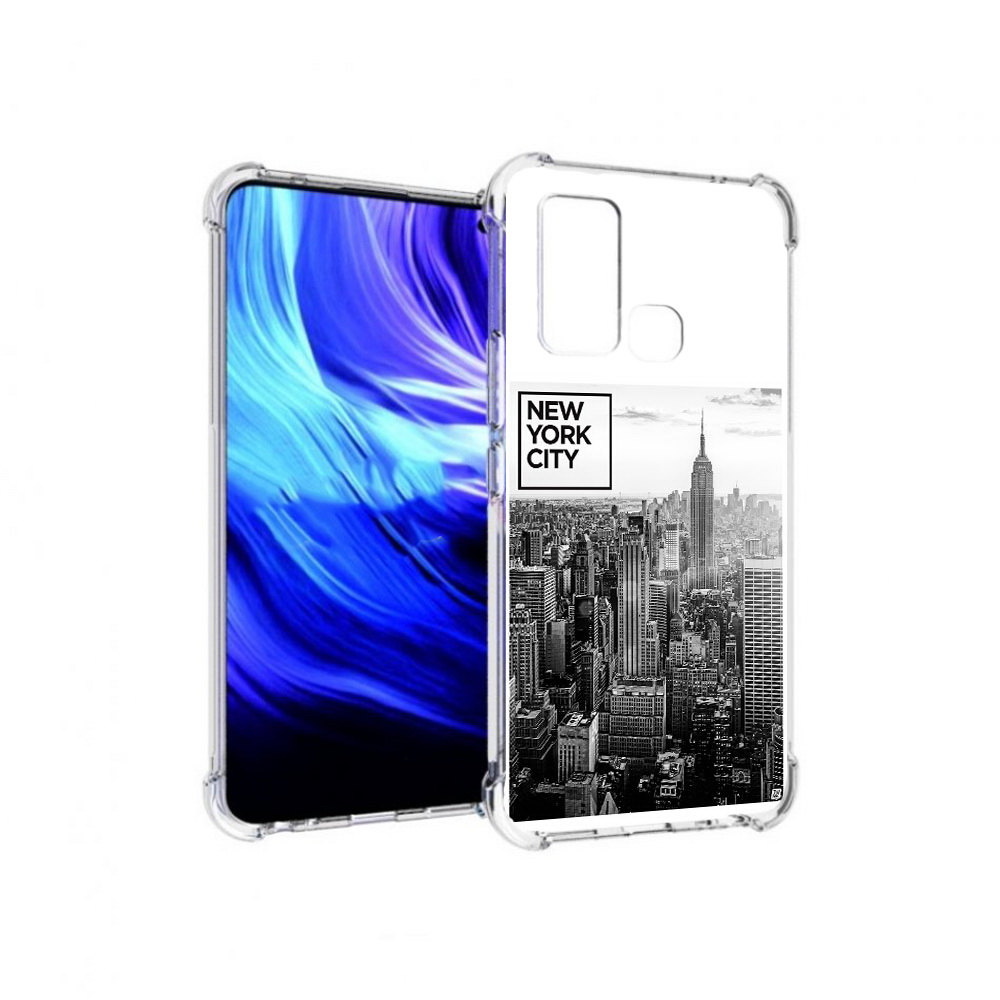 

Чехол MyPads Tocco для Vivo Z6 черно белый ньюерк (PT226976.399.686), Прозрачный, Tocco