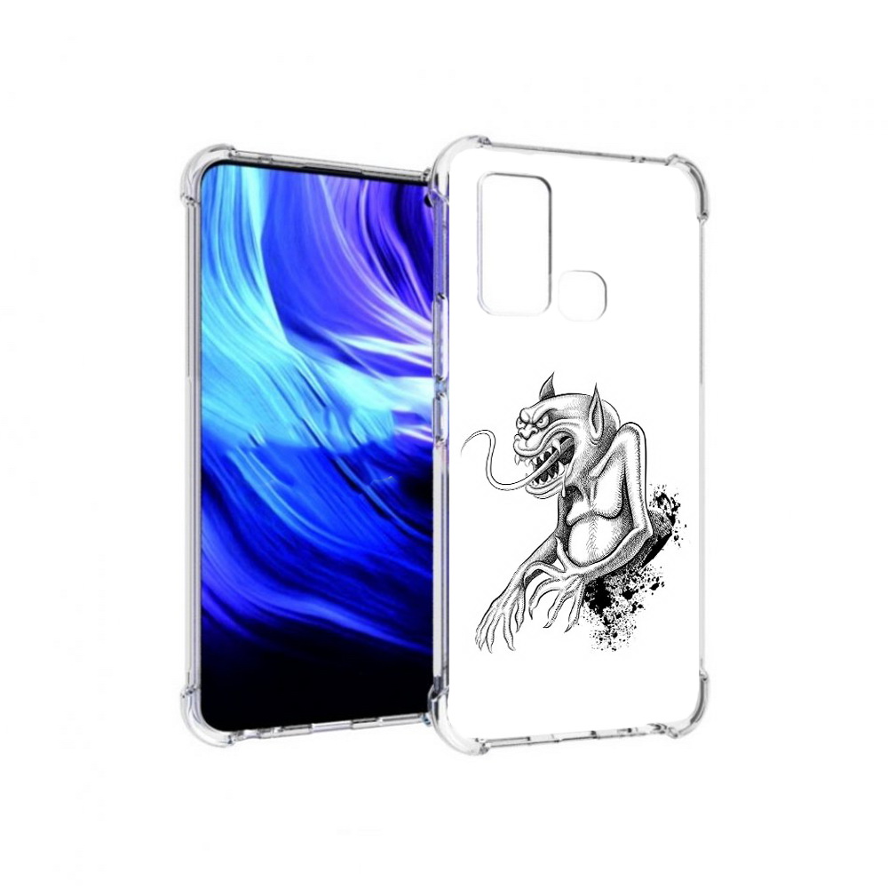 

Чехол MyPads Tocco для Vivo Z6 чорт (PT226976.399.692), Прозрачный, Tocco