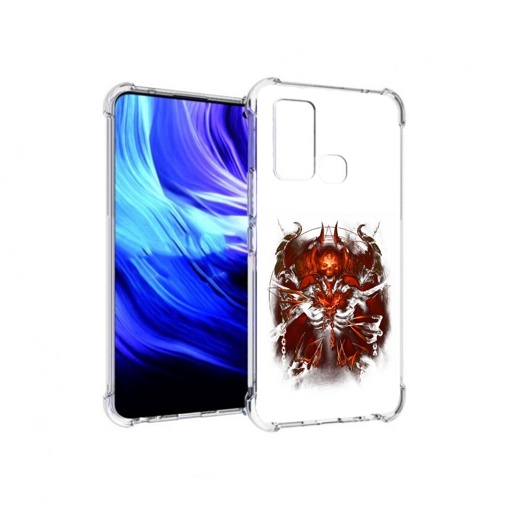 

Чехол MyPads Tocco для Vivo Z6 яркий демон (PT226976.399.708), Прозрачный, Tocco