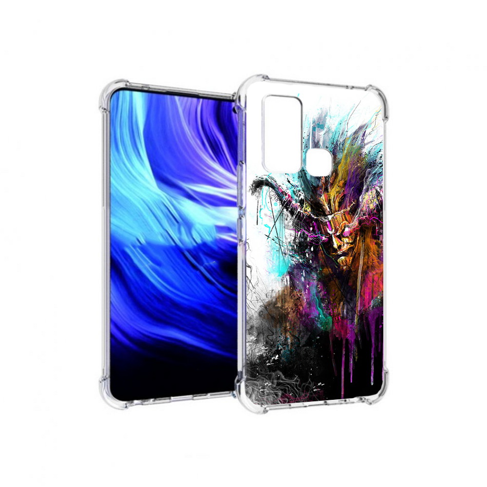 

Чехол MyPads Tocco для Vivo Z6 яркий дьявол (PT226976.399.709), Прозрачный, Tocco