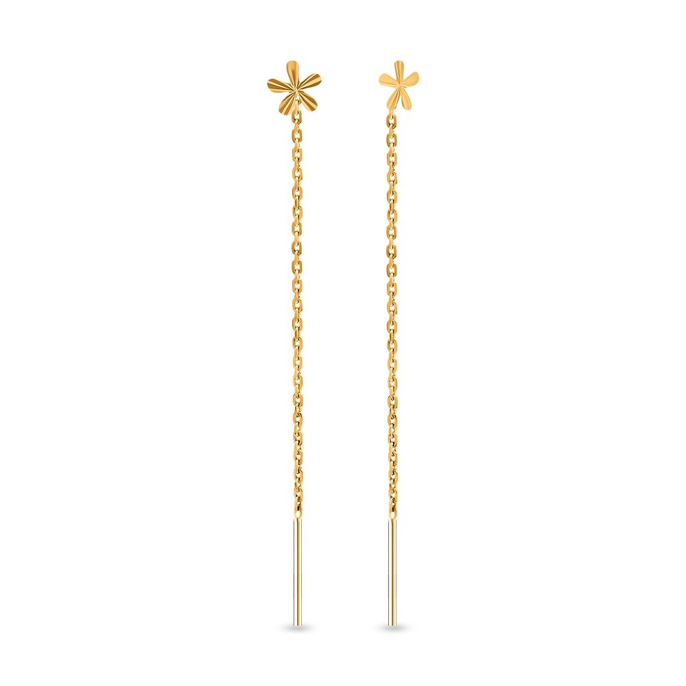 

Серьги продевки из красного золота 585Gold 402004016, 402004016