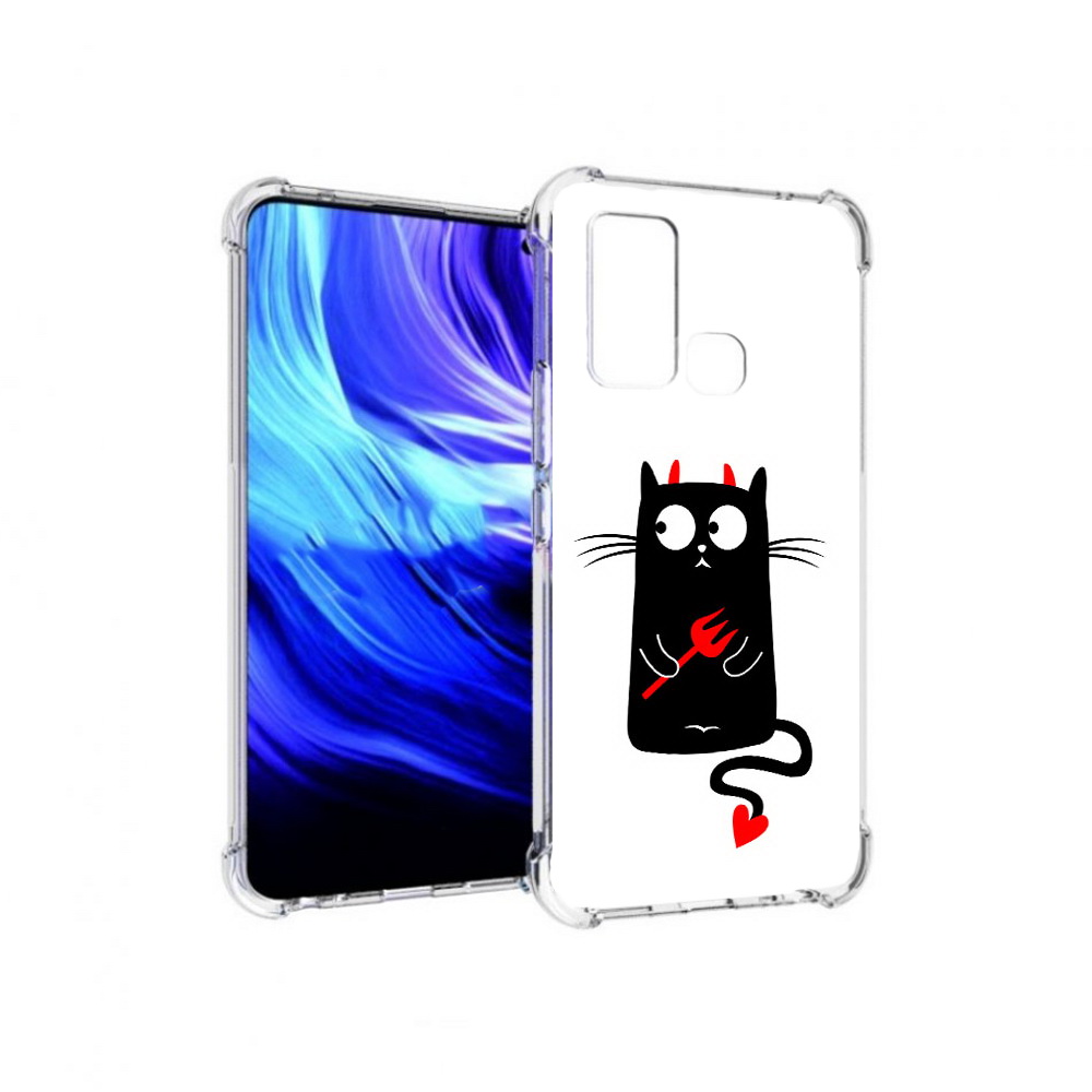 

Чехол MyPads Tocco для Vivo Z6 Кот демон (PT226976.399.97), Прозрачный, Tocco
