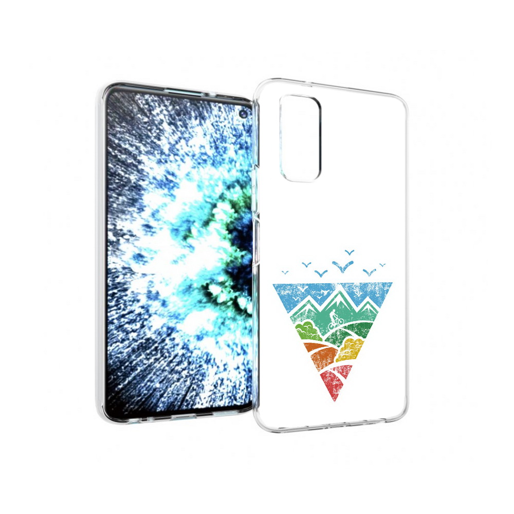 

Чехол MyPads Tocco для Vivo IQOO Neo 3 Лес земля море чайки (PT157205.400.105), Прозрачный, Tocco