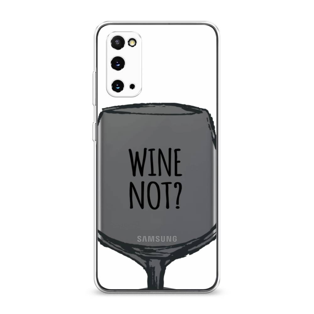 

Чехол на Samsung Galaxy S20 "Wine not white", Белый, 29250-6