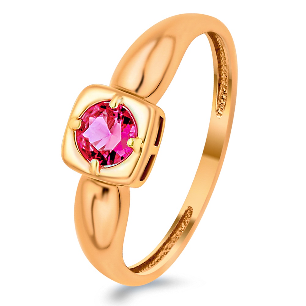 

Кольцо из золота р.  585Gold 101013773, рубин искусственный, 101013773