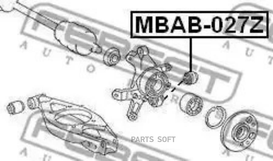 

Сайлентблок рычага mb w124/w201/w202/w203/w210 зад.