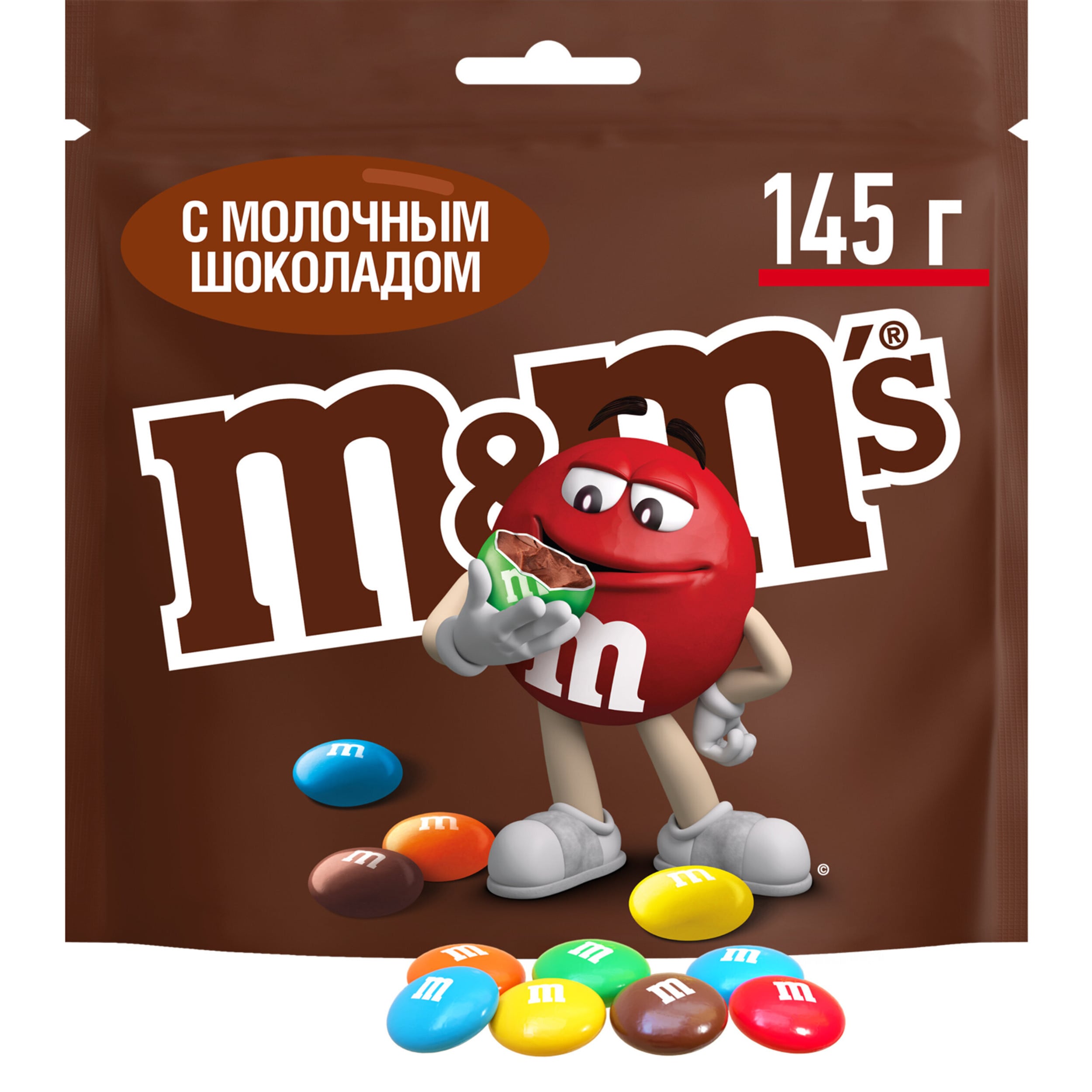 Драже M&M's с молочным шоколадом 145 г