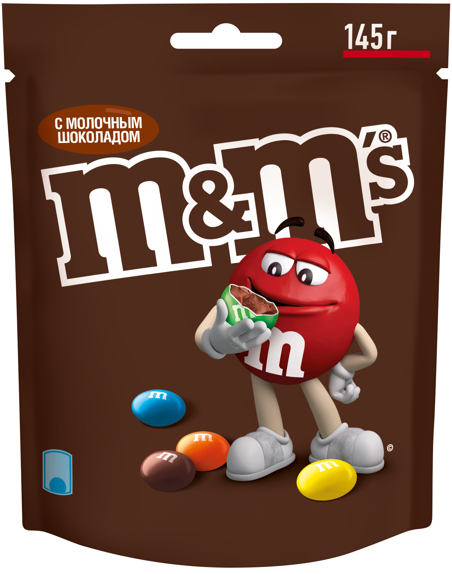 Драже M&M's с молочным шоколадом 145 г
