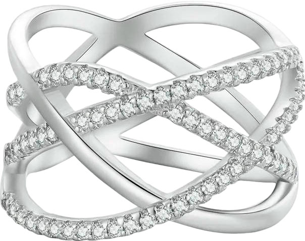 

Кольцо из серебра р. 18 bamoer BSR396_18, фианит, BSR396_18