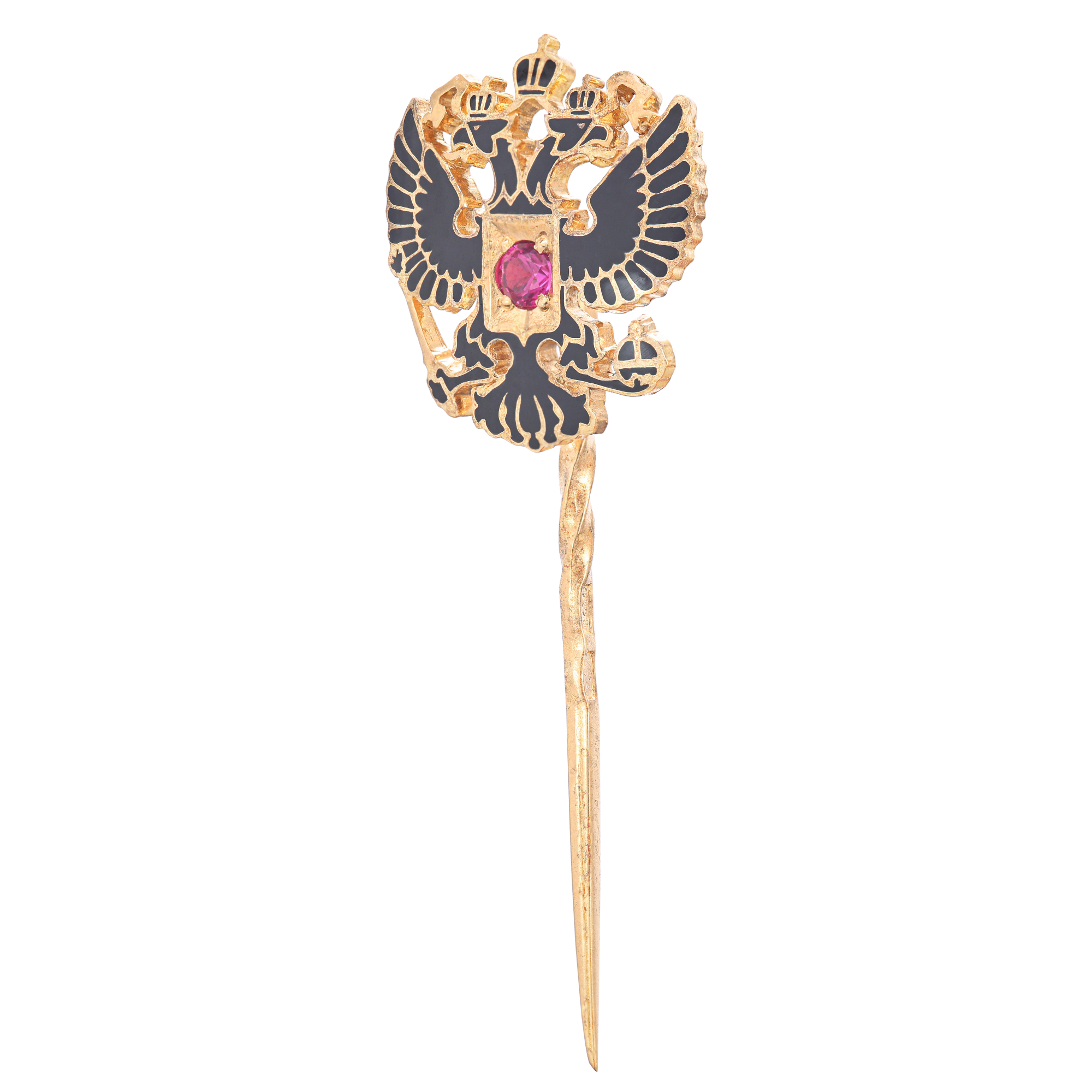

Заколка из серебра Лубянка 38053, фианит, 38053