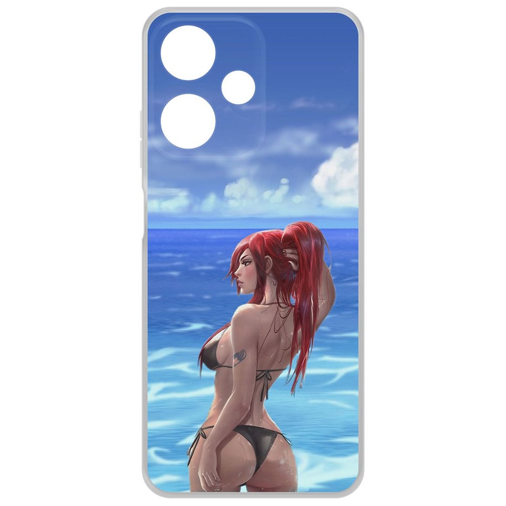 Чехол-накладка Krutoff Clear Case Купальник женский для INFINIX Hot 30 Play