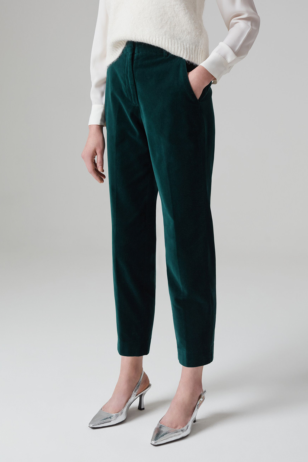 Брюки женские Piombo 1880059 зеленые 46 5310₽