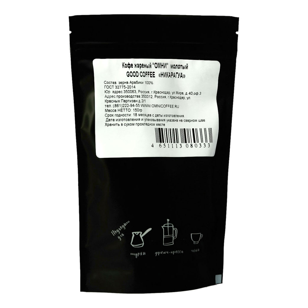 

Кофе Good coffee Никарагуа молотый 150 г