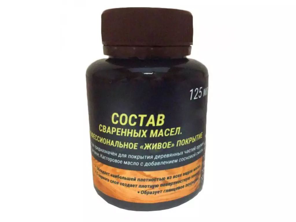 Состав сваренных масел Аксиома 1-16 для пропитки и покрытия дерева, 125 мл