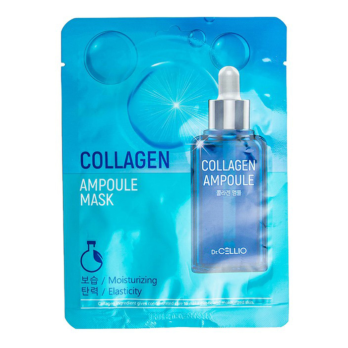 

Маска для лица Dr. Cellio Ampoule Mask с коллагеном омолаживающая тканевая 25 мл