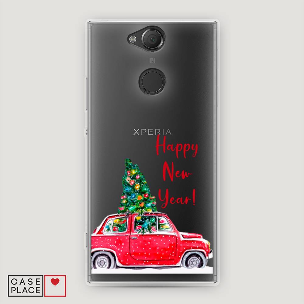 

Чехол на Sony Xperia XA2 "Happy New Year", Красный;зеленый, 53150-5