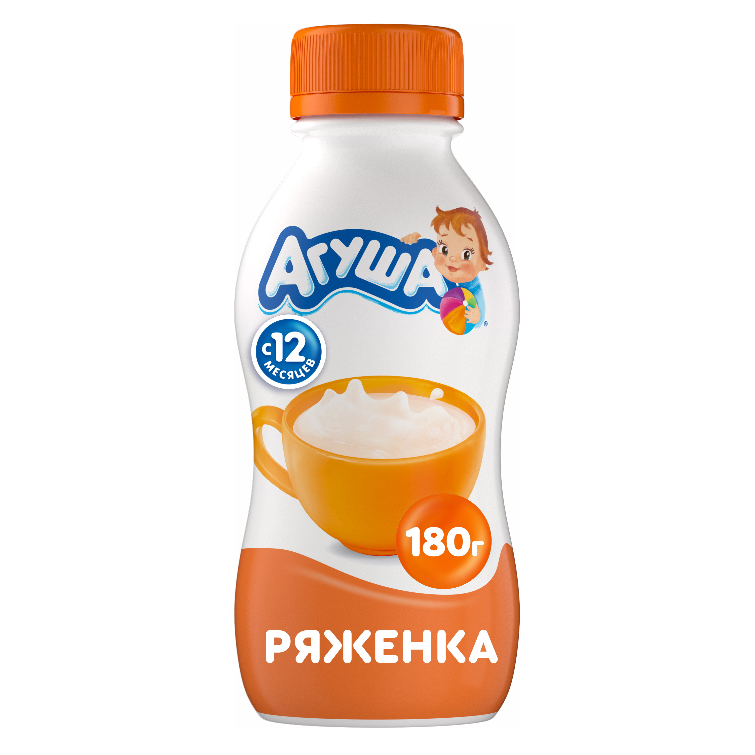 

Ряженка Агуша классическая с 12 месяцев 3,2% 180 г
