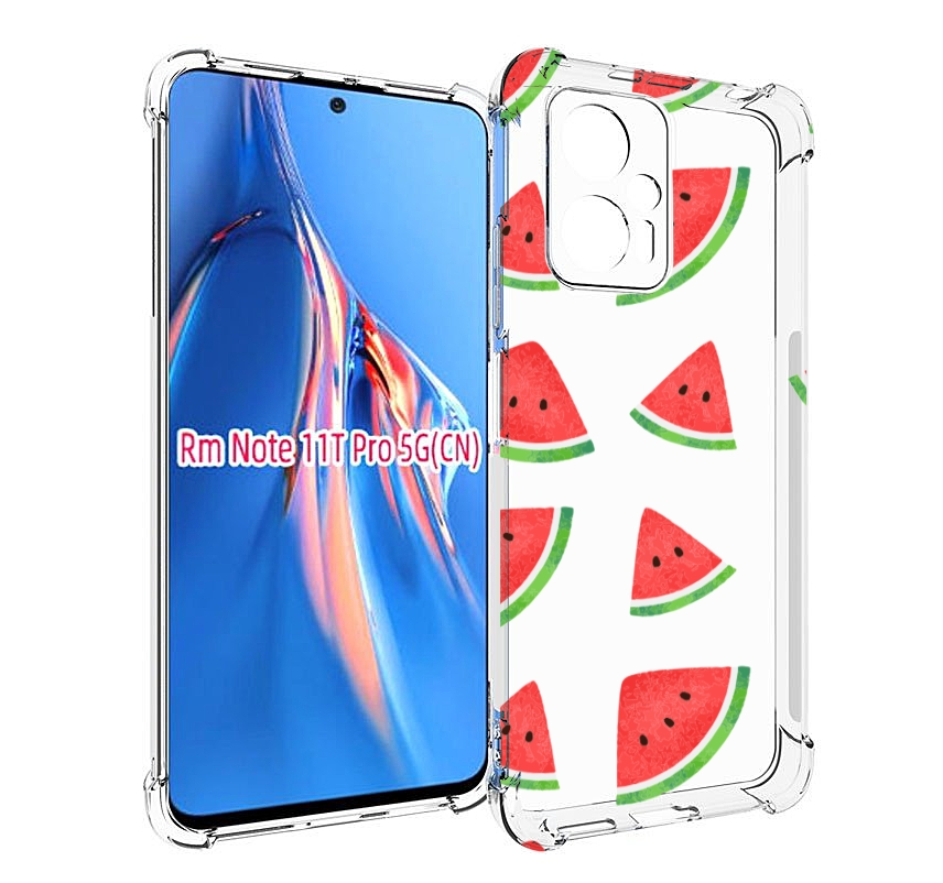 

Чехол MyPads арбузики для Xiaomi Redmi Note 11T Pro / 11T Pro Plus / Poco X4 GT противо..., Прозрачный, Tocco