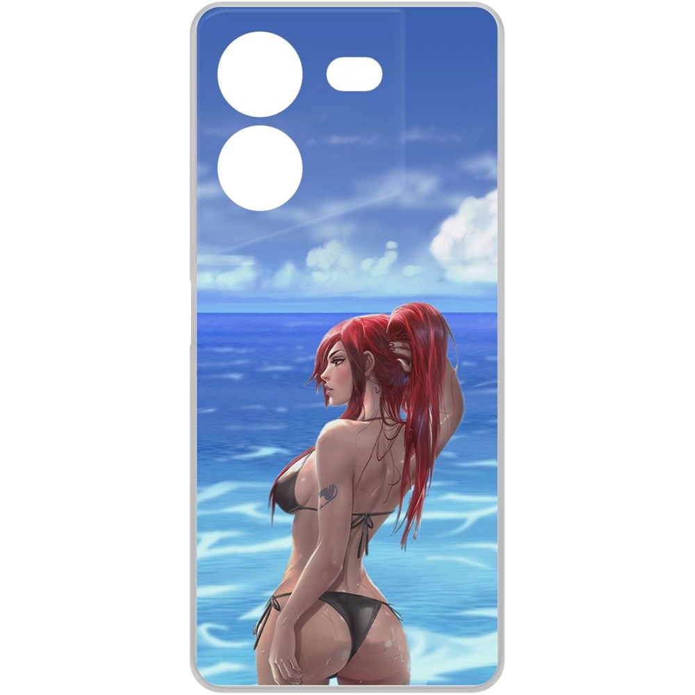 

Чехол-накладка Krutoff Clear Case Купальник женский для TECNO Pova 5, Прозрачный