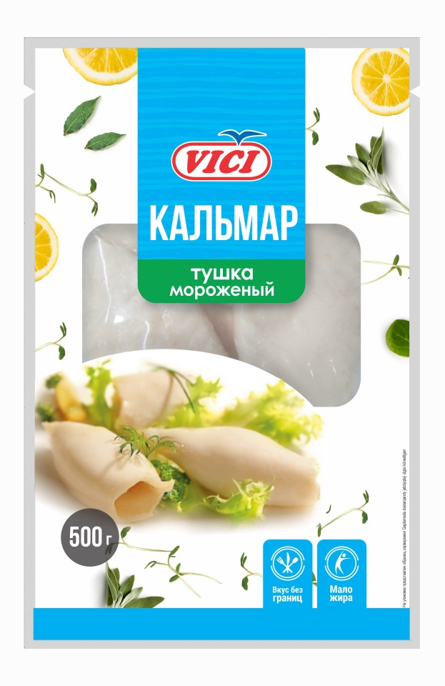 Кальмары Vici, замороженные, без заправки, BIO, 500 гр