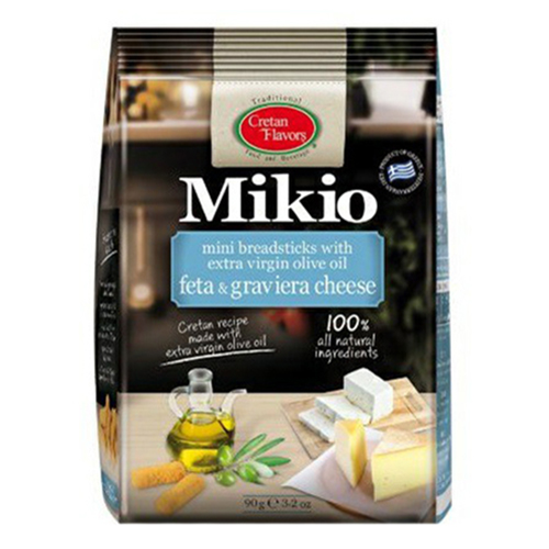 Хлебные палочки Mikio mini с сыром гравьера и фетой 90 г