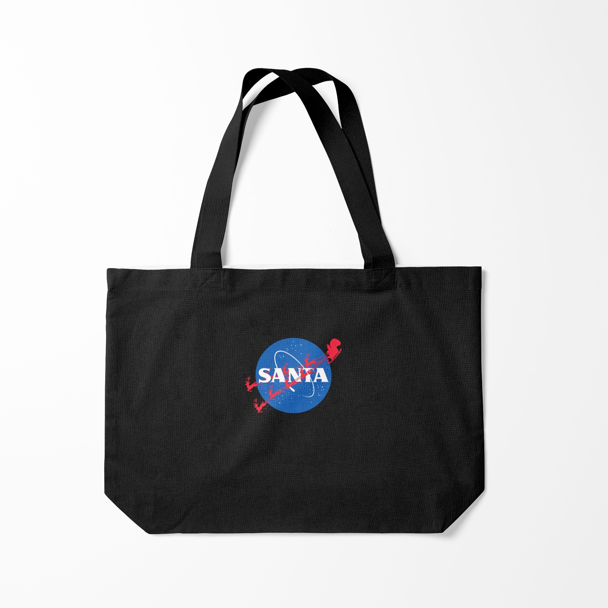

Сумка шoппер унисекс Burnettie Santa Nasa, черный, Santa Nasa