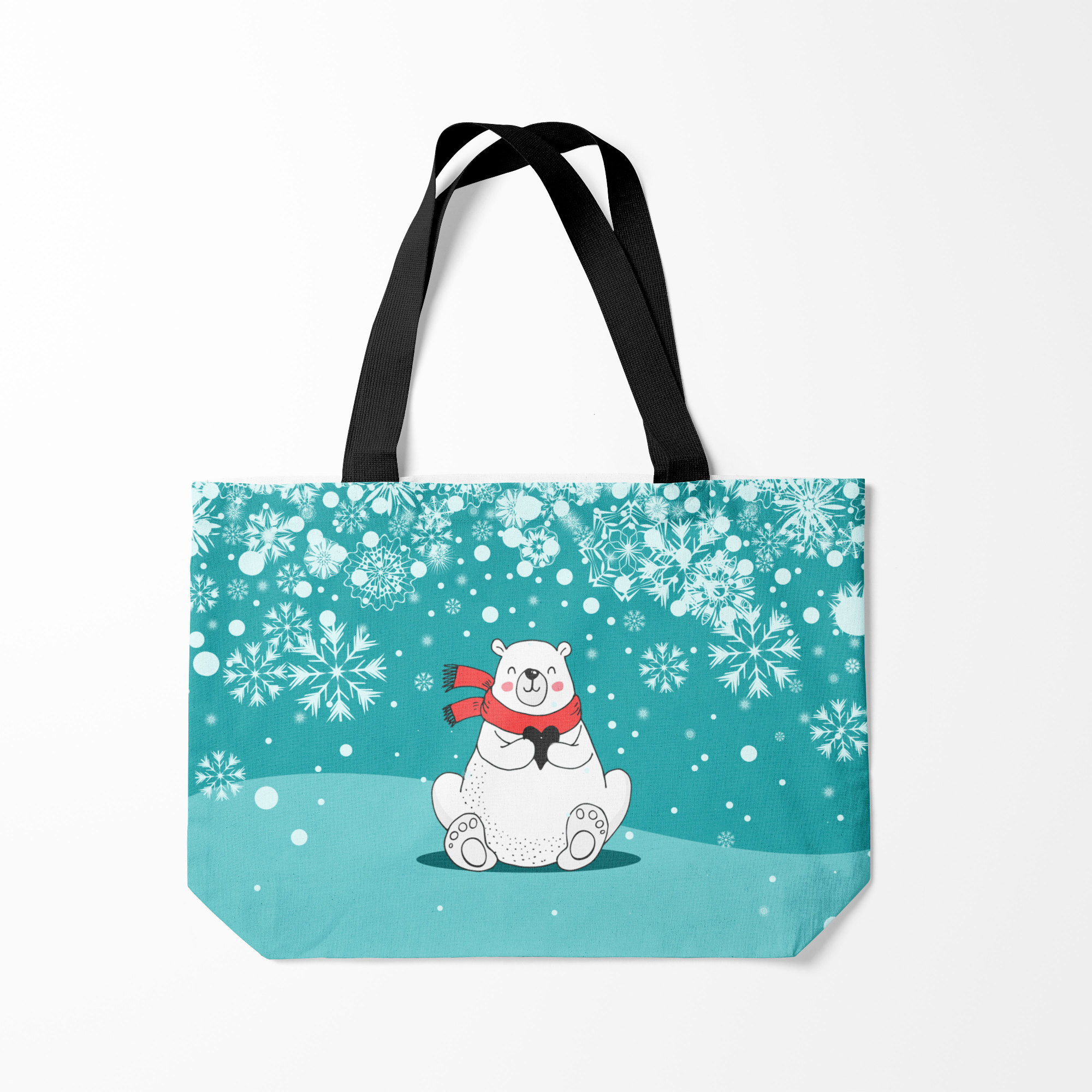 

Сумка шoппер унисекс Burnettie North bear, голубой, North bear