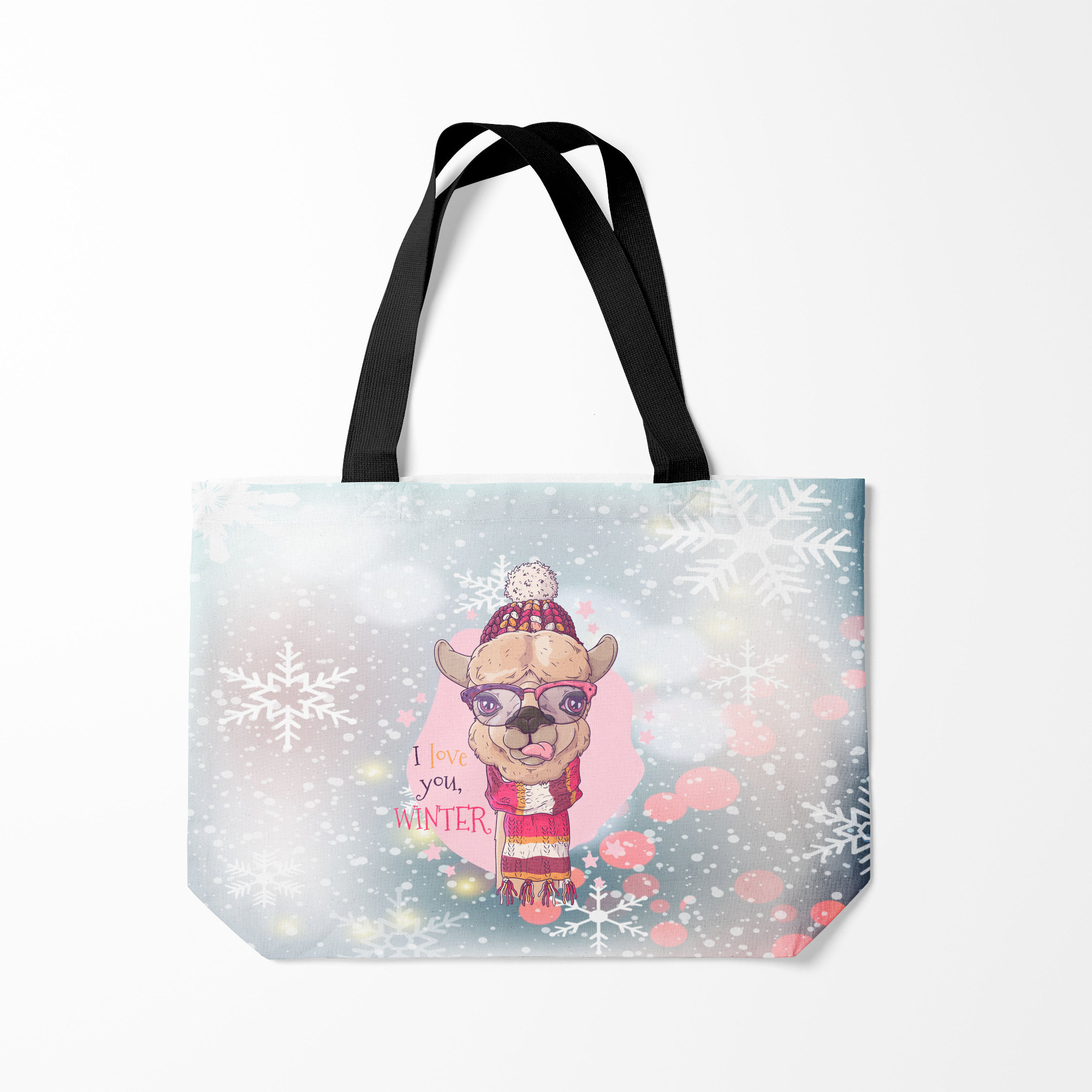 

Сумка шoппер унисекс Burnettie I love you winter, разноцветный, I love you winter