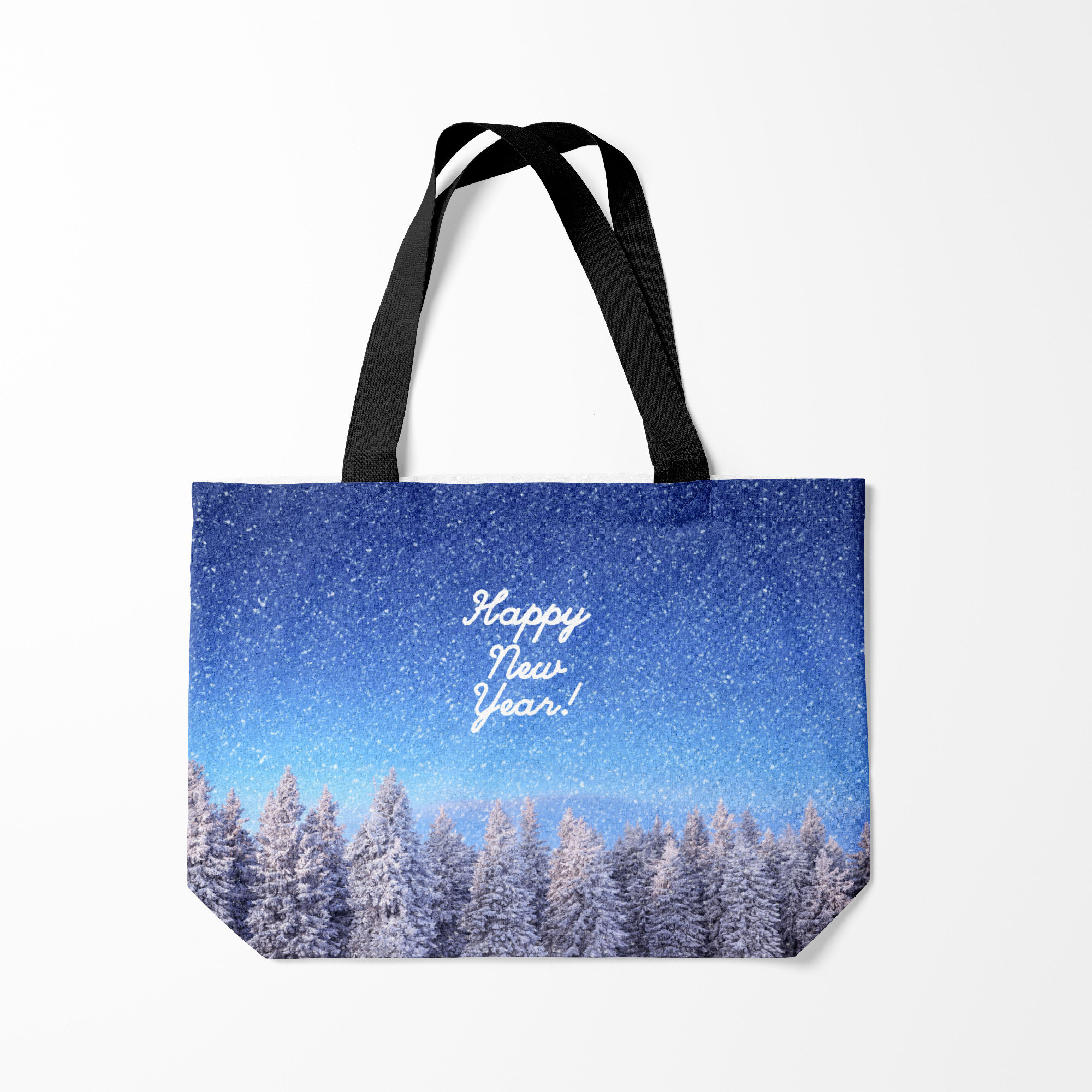 

Сумка шoппер унисекс Burnettie Happy New Year, синий, Happy New Year