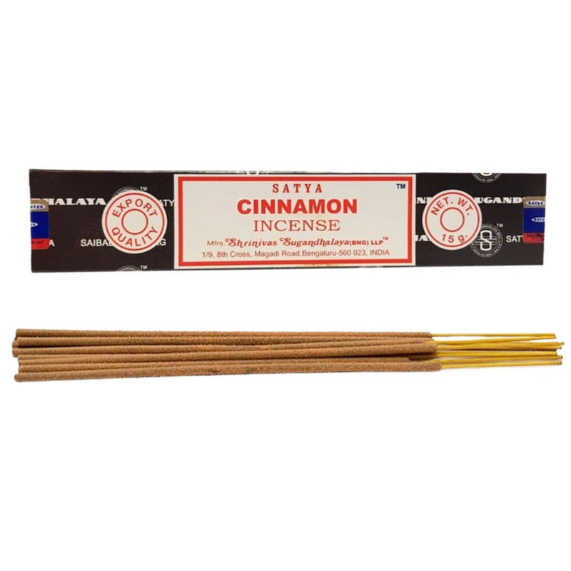 

Натуральные благовония Satya Cinnamon Сатья Корица (1 упаковка 12 палочек), БЛНС-13