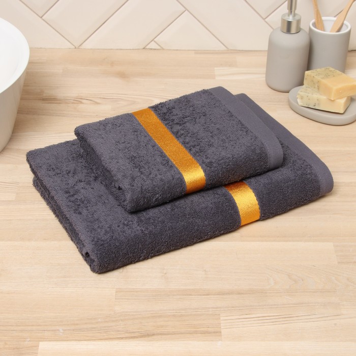 

Полотенце LoveLife Turkish cotton Самум серый, оранжевый 50х90 см